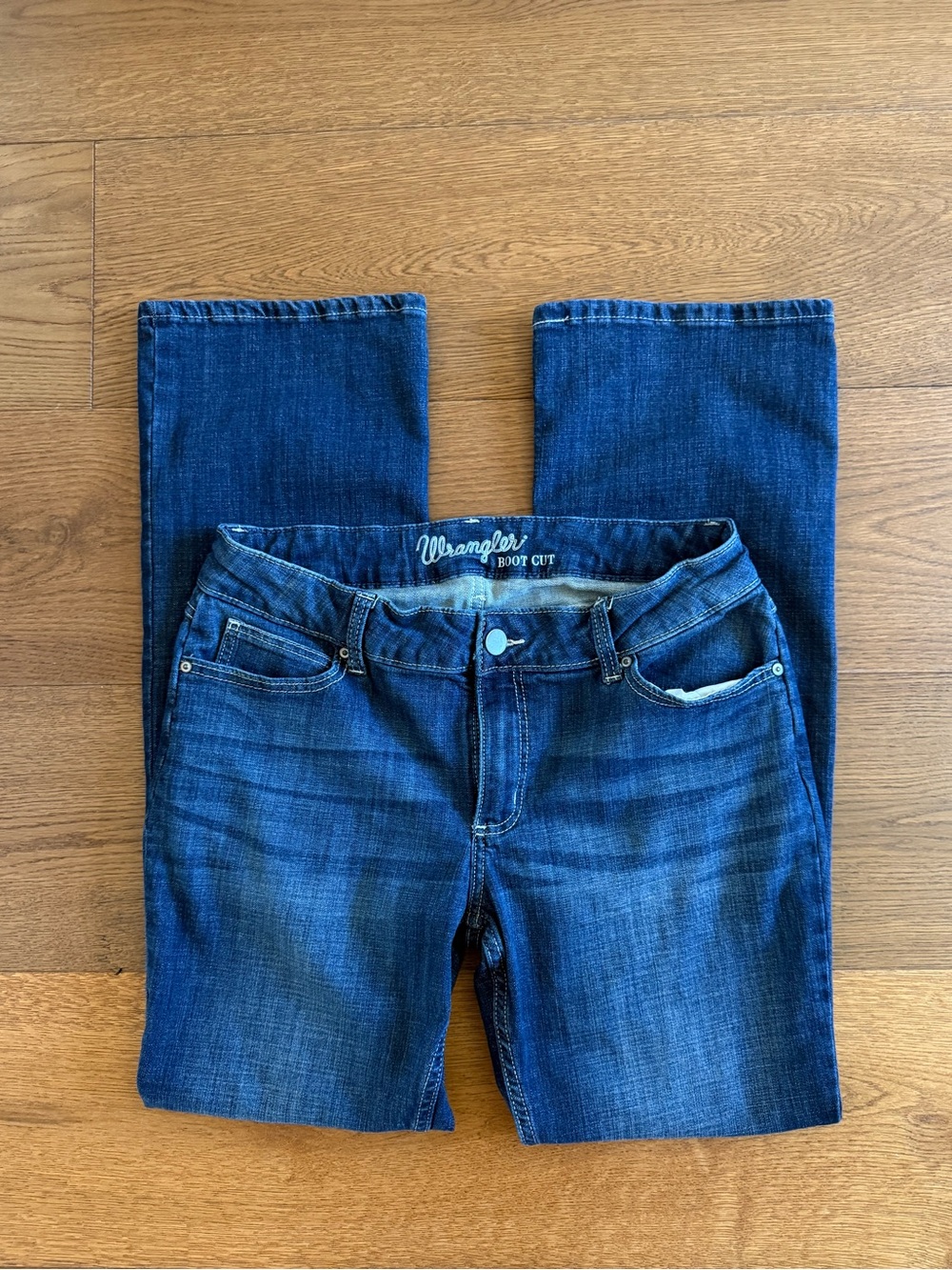 Wrangler Women's Boot Cut Jeans - Blue Wash